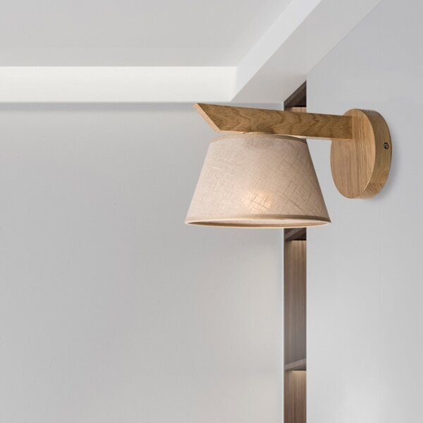 Brilagi - LED Nástenné svietidlo ANTHONY 1xE14/40W/230V dub/béžová