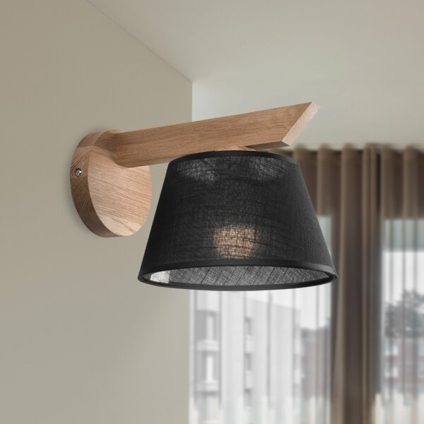Brilagi - LED Nástenné svietidlo ANTHONY 1xE14/40W/230V dub/čierna