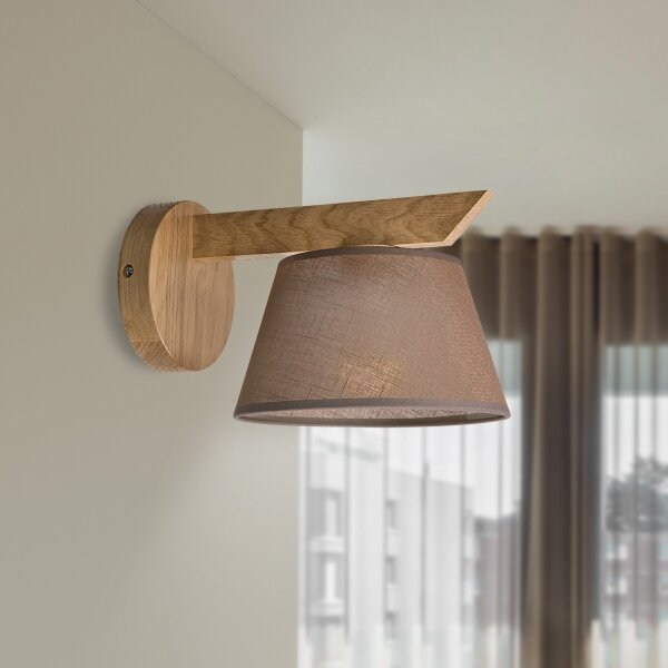 Brilagi - LED Nástenné svietidlo ANTHONY 1xE14/40W/230V dub/hnedá