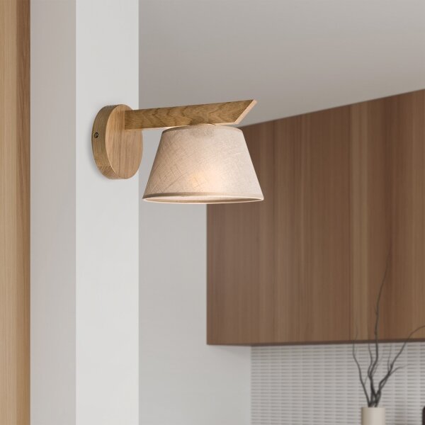 Brilagi - LED Nástenné svietidlo ANTHONY 1xE14/40W/230V dub/béžová
