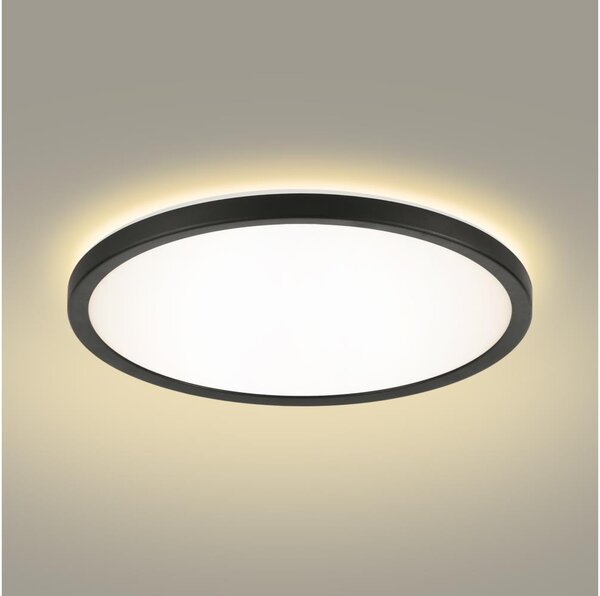 Brilagi - LED Kúpeľňové svietidlo ULTRA SLIM LED/24W/230V pr. 42 cm čierna IP54