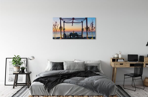 Obraz canvas Morská západ večera 100x50 cm