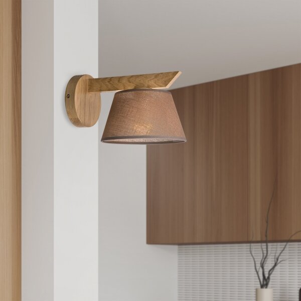 Brilagi - LED Nástenné svietidlo ANTHONY 1xE14/40W/230V dub/hnedá