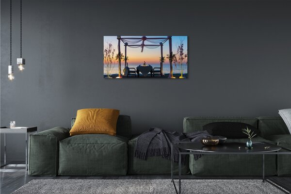 Obraz canvas Morská západ večera 100x50 cm