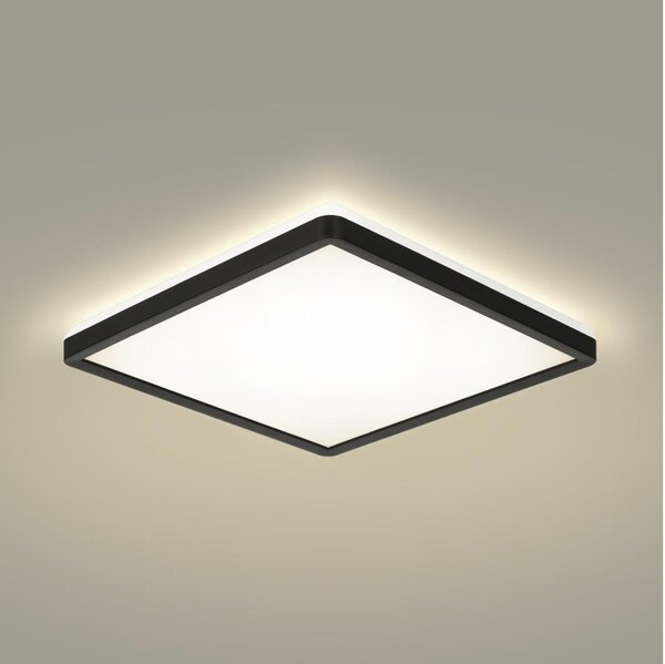 Brilagi - LED Kúpeľňové svietidlo ULTRA SLIM LED/24W/230V 42x42 cm čierna IP54