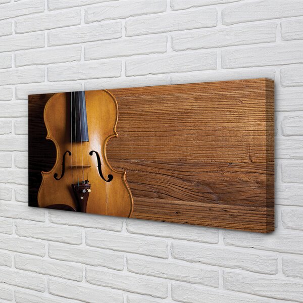 Obraz canvas Husle na drevo 100x50 cm