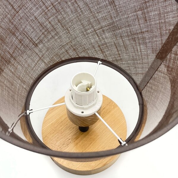 Brilagi - LED Prisadený luster ANTHONY 1xE14/60W/230V dub/hnedá