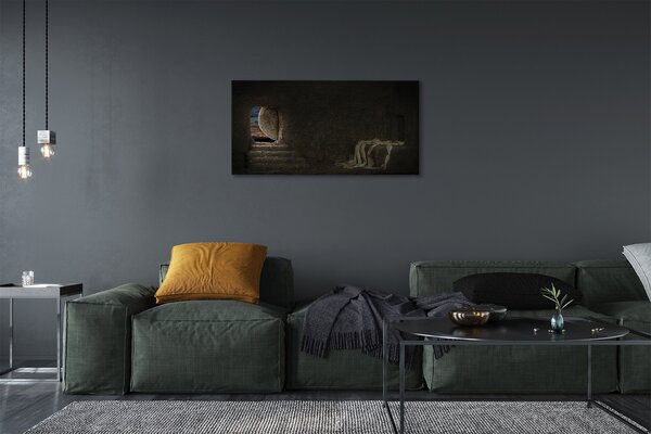Obraz na plátne jaskyne kríža 100x50 cm