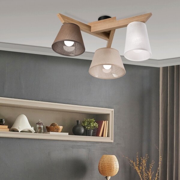 Brilagi - LED Prisadený luster ANTHONY 3xE14/40W/230V dub