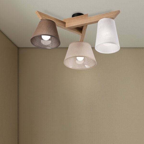 Brilagi - LED Prisadený luster ANTHONY 3xE14/40W/230V dub