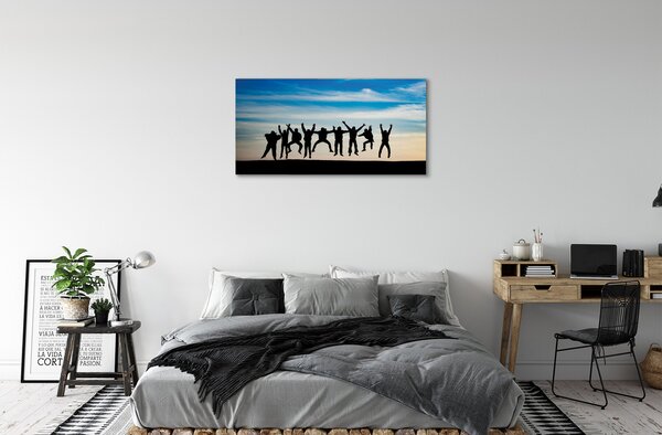 Obraz canvas Oblohy zatiahnuté ľudia 100x50 cm
