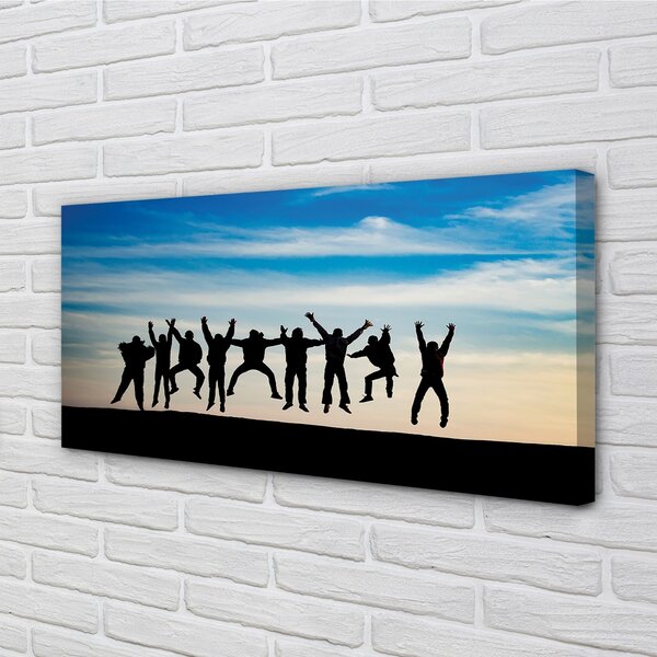 Obraz canvas Oblohy zatiahnuté ľudia 100x50 cm