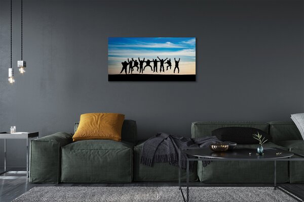Obraz canvas Oblohy zatiahnuté ľudia 100x50 cm