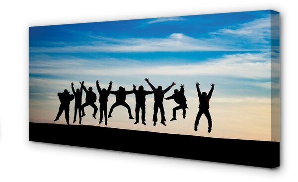 Obraz canvas Oblohy zatiahnuté ľudia 100x50 cm