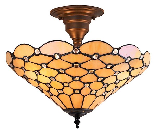 Endon 64300 - Prisadený luster Tiffany PEARL 3xE27/60W/230V pr. 37 cm