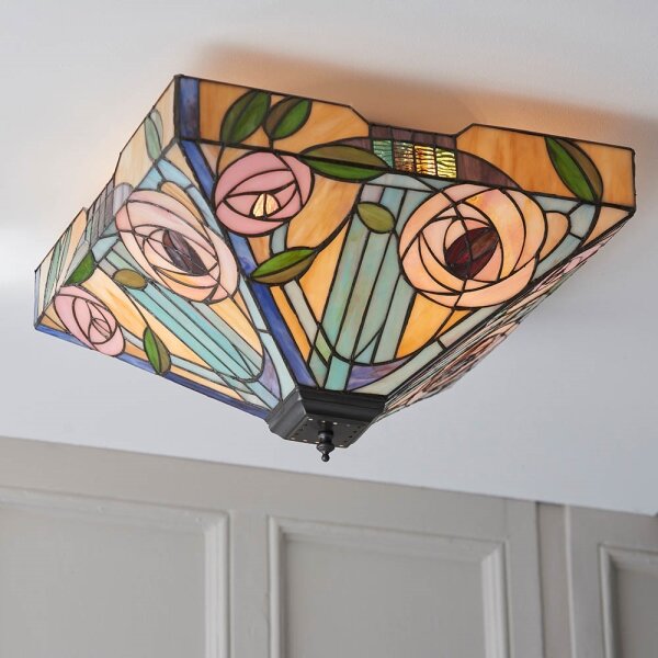 Endon 70698 - Stropné svietidlo Tiffany WILLOW 2xE27/60W/230V