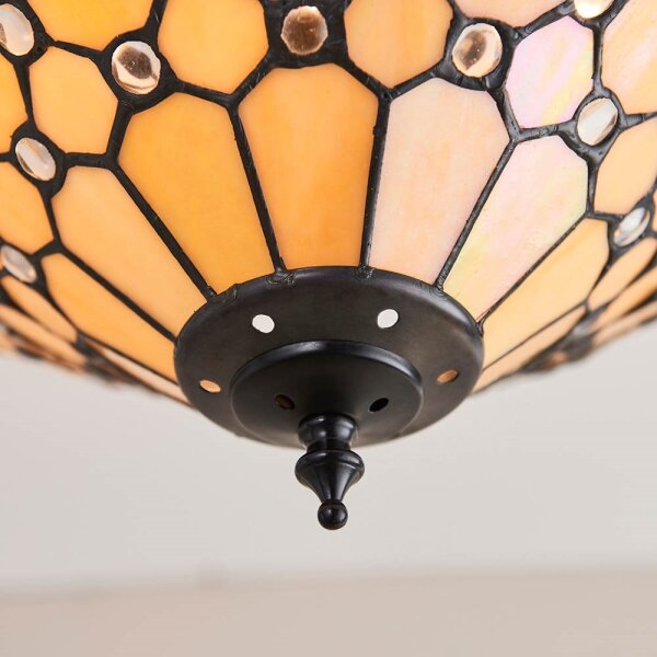 Endon 64300 - Prisadený luster Tiffany PEARL 3xE27/60W/230V pr. 37 cm