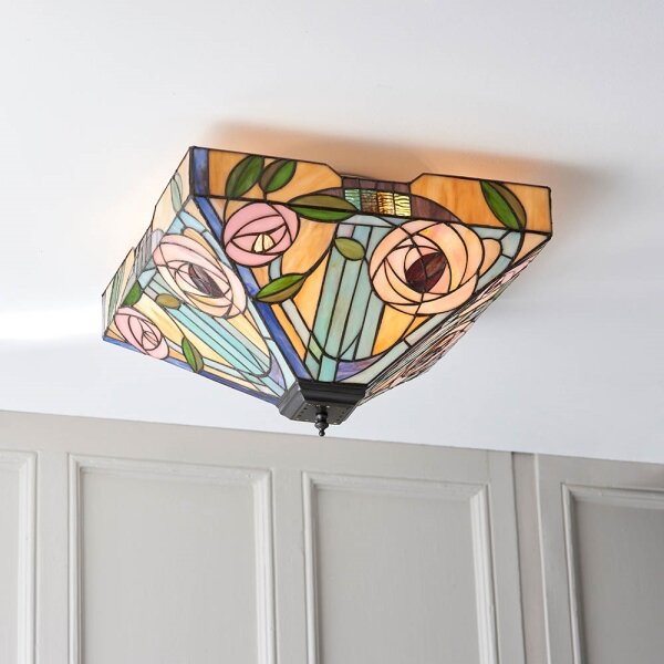 Endon 70698 - Stropné svietidlo Tiffany WILLOW 2xE27/60W/230V