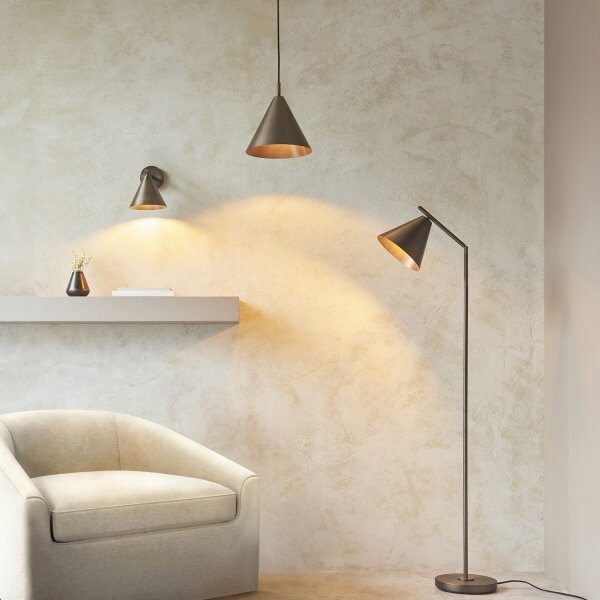 Endon 102895 - Stojacia lampa CAPE 1xE27/10W/230V bronzová