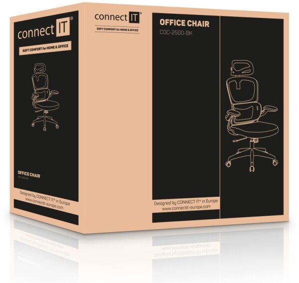 CONNECT IT COC-2500-BK - Kancelárska stolička ForHealth DeltaPro čierna
