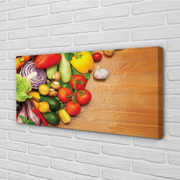 Obraz canvas Cesnak huby cuketa 100x50 cm