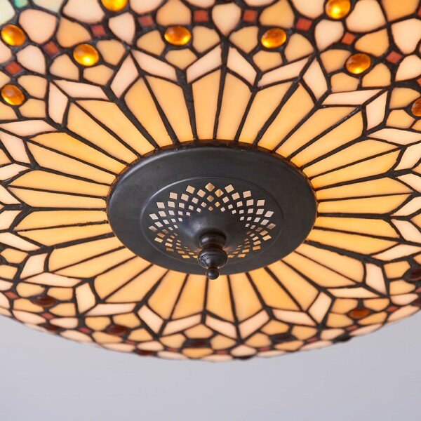 Endon 64276 - Stropné svietidlo Tiffany MILLE FEUX 2xE27/60W/230V priemer 45 cm