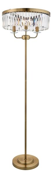 Endon 110644 - Stojacia lampa CHESTERFIELD 3xE14/6W/230V mosadz