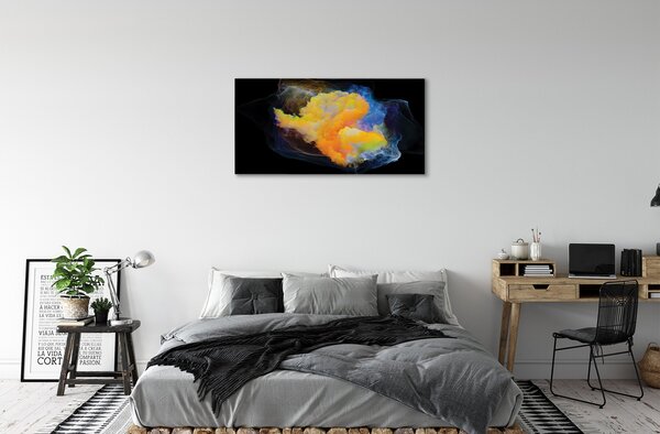 Obraz na plátne farebné fraktály 100x50 cm