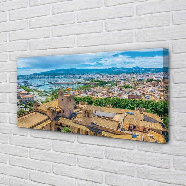 Obraz na plátne Španielsko Port pobreží mesto 100x50 cm