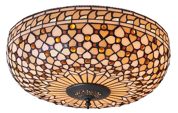 Endon 64276 - Stropné svietidlo Tiffany MILLE FEUX 2xE27/60W/230V priemer 45 cm