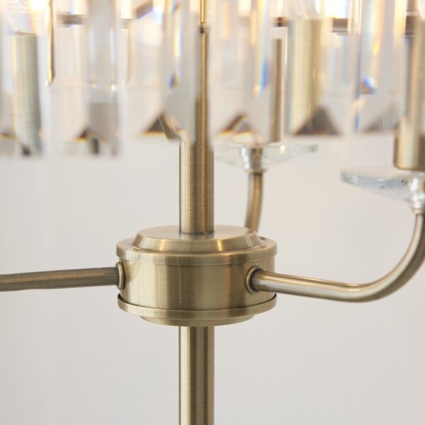 Endon 110644 - Stojacia lampa CHESTERFIELD 3xE14/6W/230V mosadz