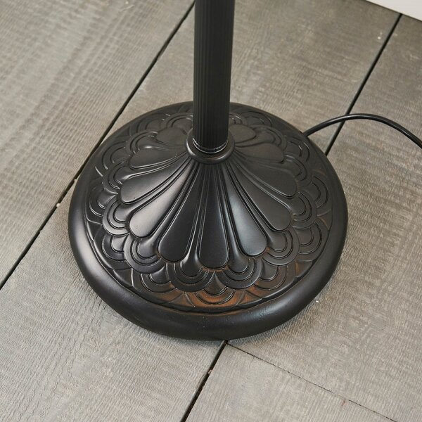 Endon 64069 - Stojacia lampa Tiffany DRAGONFLY 2xE27/60W/230V, priemer 50 cm