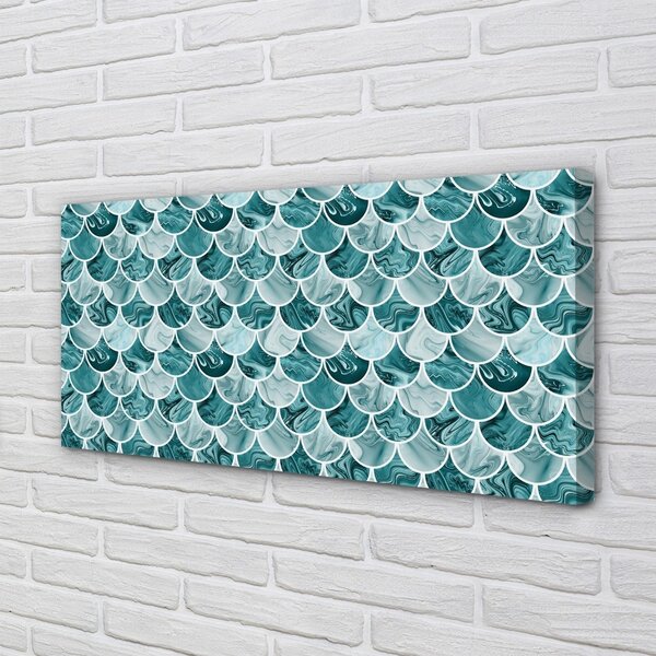 Obraz canvas vzor ryby stupnice 100x50 cm