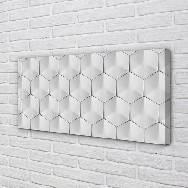 Obraz canvas 3d šesťuholníky 100x50 cm