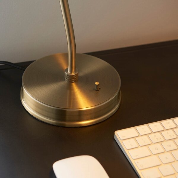 Endon 98747 - Stolná lampa FRANKLIN 1xE14/7W/230V mosadz