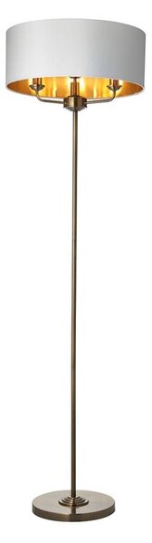 Endon 98935 - Stojacia lampa HIGHCLERE 3xE14/40W/230V biela/mosadz