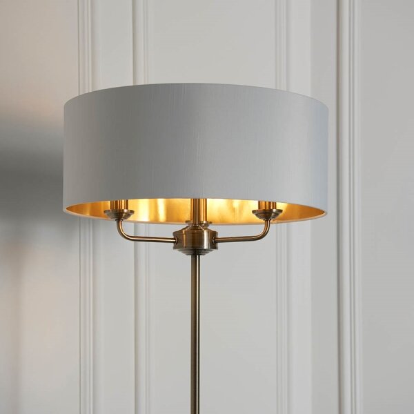 Endon 98935 - Stojacia lampa HIGHCLERE 3xE14/40W/230V biela/mosadz