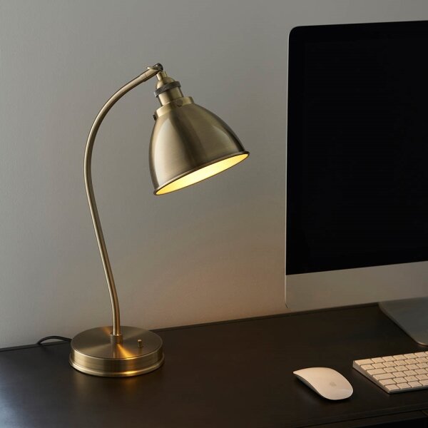 Endon 98747 - Stolná lampa FRANKLIN 1xE14/7W/230V mosadz
