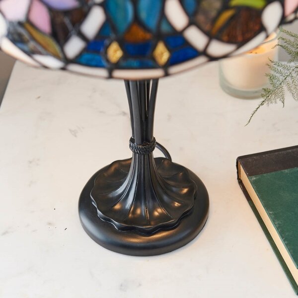 Endon 64327 - Stolová lampa Tiffany SULLIVAN 2xE14/40W/230V pr. 30 cm