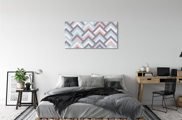 Obraz canvas herringbone pruhy 100x50 cm