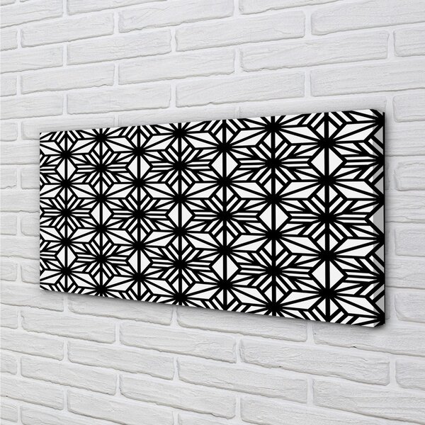 Obraz canvas Kvetinový geometrický vzor 100x50 cm