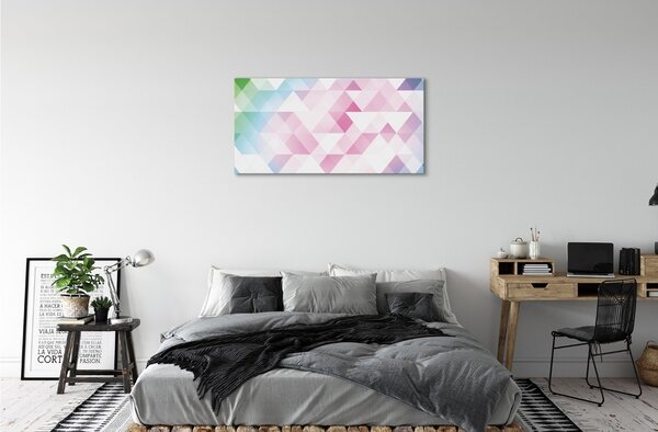 Obraz canvas Farebný vzor diamantov 100x50 cm