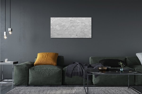 Obraz canvas šedivé polygóny 100x50 cm