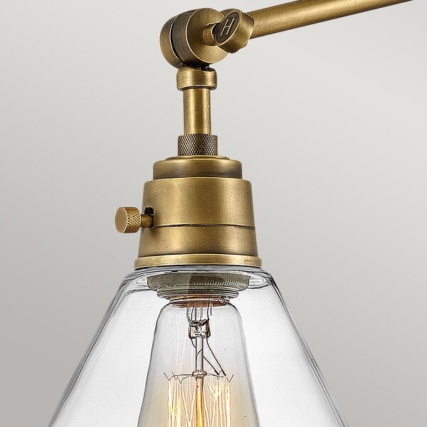 Hinkley HK-ARTI-1W-HB-CG - Nástenná lampa ARTI 1xE27/60W/230V mosadz