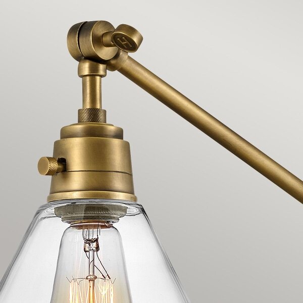 Hinkley HK-ARTI-1W-HB-CG - Nástenná lampa ARTI 1xE27/60W/230V mosadz