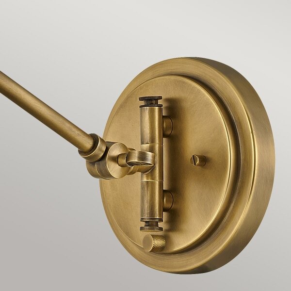 Hinkley HK-ARTI-1W-HB-CG - Nástenná lampa ARTI 1xE27/60W/230V mosadz