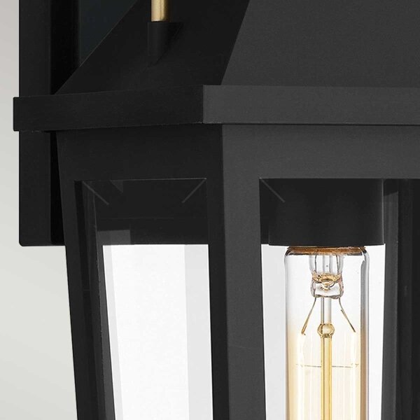 Quoizel QZ-BUCKLEY-M-MBK - Vonkajšie nástenné svietidlo BUCKLEY M 1xE27/40W/230V IP44