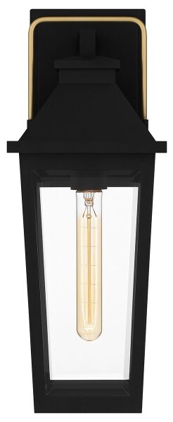 Quoizel QZ-BUCKLEY-M-MBK - Vonkajšie nástenné svietidlo BUCKLEY M 1xE27/40W/230V IP44