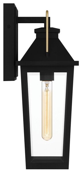 Quoizel QZ-BUCKLEY-M-MBK - Vonkajšie nástenné svietidlo BUCKLEY M 1xE27/40W/230V IP44