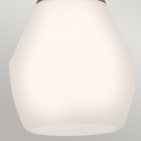 Kichler KL-DEELA-P-CPZ - Luster na tyči DEELA 1xE27/60W/230V pr. 17,8 cm mosadz